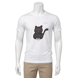 เสื้อยืดลายแมวโนไวท์